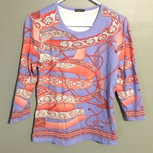 J. McLaughlin Periwinkle Rope Top